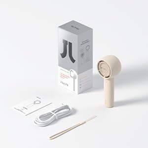 JISULIFE Mini Portable Fan-Bladeless Safe Design, Powerful Turbo Handheld Fan with 5 Speeds, 16Hrs Max Cooling Time,USB Rechargeable, Small Pocket for Travel/Lash, Gifts For Girls/Women