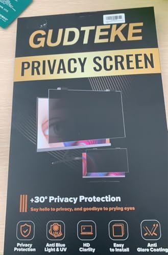 Magnetic 27 Inch Privacy Screen for Computer Monitor 16:9 Aspect Ratio, Hanging Removable Anti-Blue/Glare Protector Film, Anti Spy Desktop Security Private Filter 27in