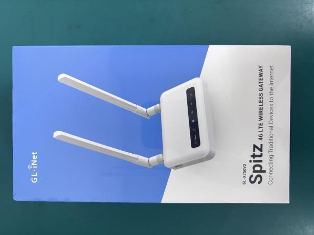 GL-X750V2 (Spitz) T-Mobile/AT&T IoT Device Certified, 4G LTE VPN Router Without BLE Module, AC750 Dual-Band Wi-Fi, RV & Offshore Internet, OpenWrt, IoT Gateway, MicroSD Cardslot, North America only