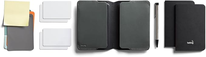 Bellroy Notebook Cover (leather folio for notebook) - Everglade