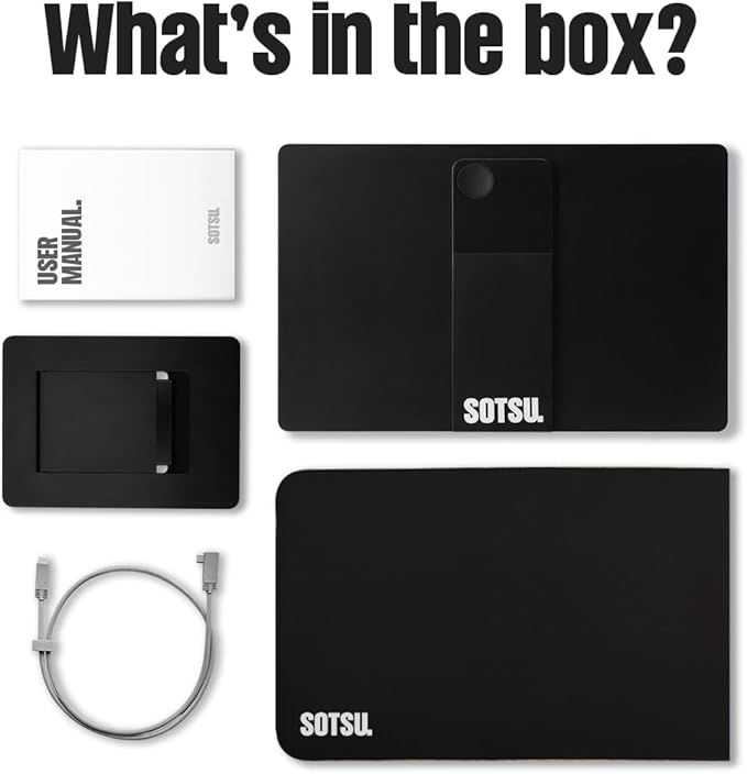 SOTSU FlipAction Pro 16" Gen2 Premium Portable Monitor | Super Compact | Pivot Rotate | 2560x1600 DCI P3 | 120Hz | 400 Nits | Full Metal CNC | Perfect Match for Mac and Windows (Universe Black)