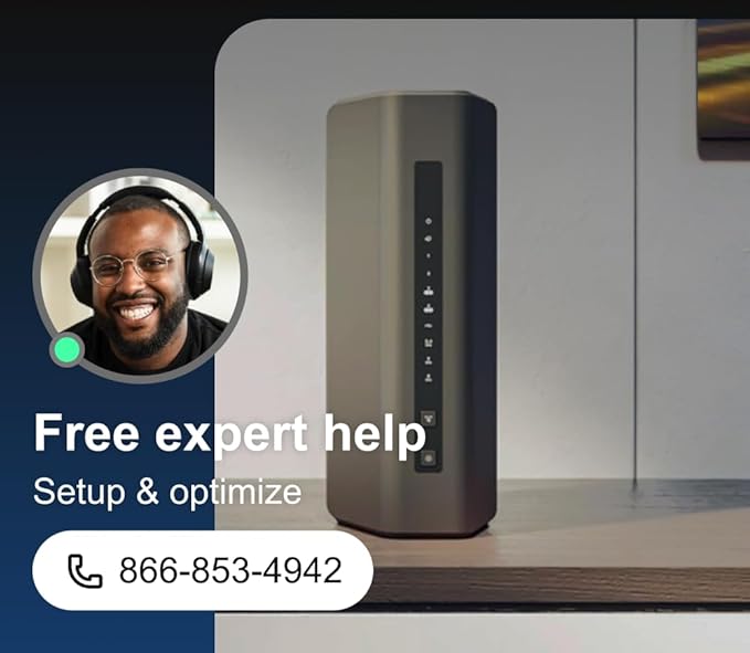 NETGEAR Nighthawk Dual-Band WiFi 7 Router (RS200) – Security Features, BE6500 Wireless Speed (up to 6.5 Gbps) - Covers up to 2,500 sq. ft., 80 Devices – 2.5 Gig Internet Port - Free Expert Help