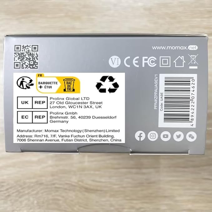 MOMAX Universal Travel Adapter, PD 35W Fast Charge International Power Adapter, 3 USB C & 2 USB A, Worldwide Travel Plug Adapter, International Power Adapter for Europe, USA, Japan, Aus(Type C/A/G/I)