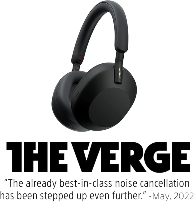 Sony WH-1000XM5 Premium Noise Canceling Headphones, Auto NC Optimizer, 30-Hour Battery, Alexa Voice Control, Silver