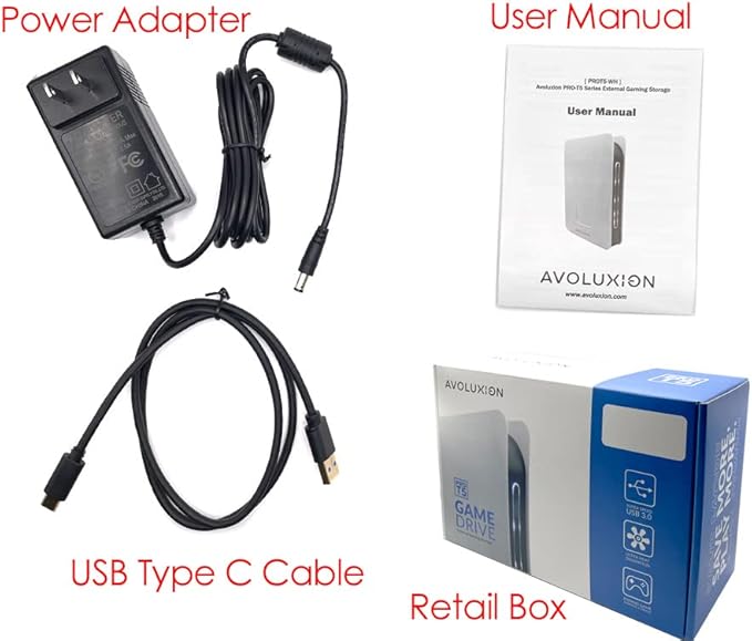 Avolusion PRO-T5 Series USB 3.0 External Hard Drive for WindowsOS Desktop PC/Laptop - 2 Year Warranty (14TB White) (Renewed)