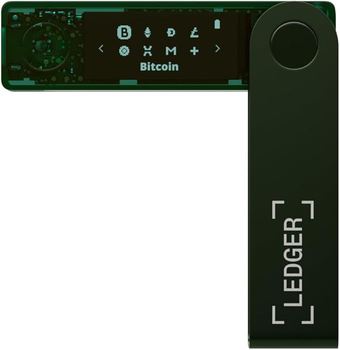 Ledger Nano X - Secure and Manage Your Crypto & NFTs on-The-go with Our Bluetooth-Enabled Hardware Wallet (Emerald Green)
