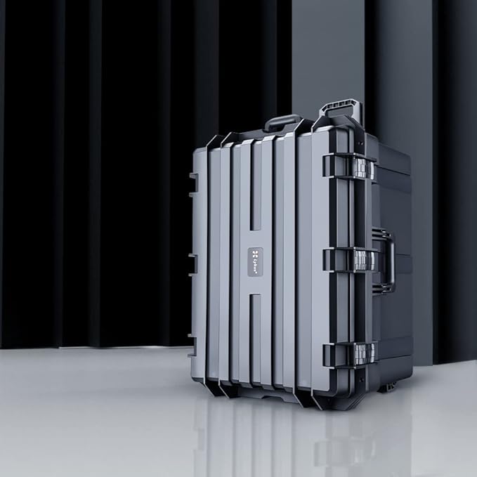 Lykus HC-7240 Large Waterproof Hard Case with Wheels and Customizable Foam, Interior Size 28.3x21.6x15.6 inch, Suitable for cameras, lenses, electronic equipment and more