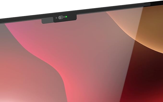 Webcam Cover - Compatible with MacBook 2021-2022 Air & Pro Notch Displays & Pre-2020 Models - Black Notch Series, 1 Pack - Magnetic Webcam Cover Slide & Camera Privacy Slider