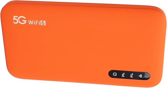 5G High Speed WiFi6 Mobile Hotspot Router with SIM Card Slot 6100mAh Battery Band Portable Router for Travel