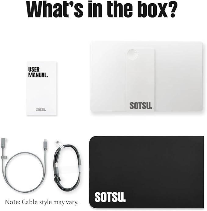 SOTSU FlipAction Go 14" Premium Portable Monitor SFA14PMSV | Robust but Lightweight | Tempered Glass Cover | 1080p | 400 Nits | 100% sRGB | 5W | Super Versatile | USB C or Mini HDMI