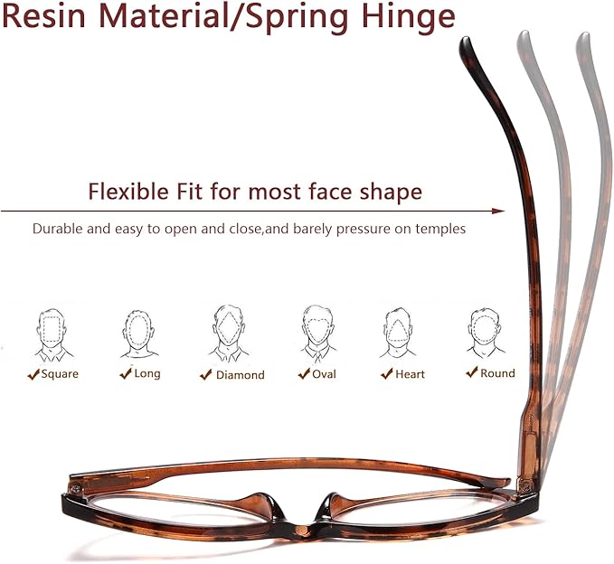 EYEURL 4 Pack Cat Eye Reading Glasses for Women Blue Light Blocking Readers Lightweight Spring Hinge Anti Eyestrain UV Fashion Eyeglasses +1.75