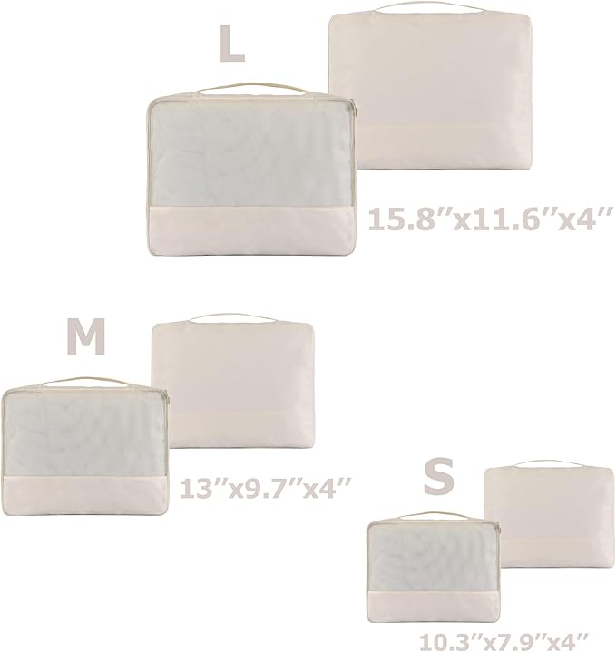 DoubleTrip Packing Cubes for Travel Accessories Luggage Organizer Bag Set Clothes Carry on Suitcase Bags