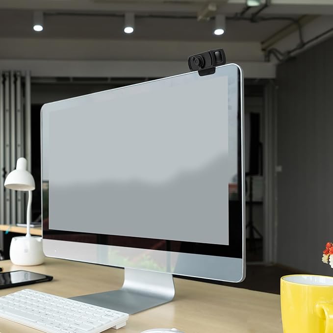 Webcam Cover for Logitech C920x HD Pro Stream Webcam - Premium Silicone Privacy Shutter Case for Logitech C920 C922 C930 Series Web Camera Lens, (1 Pack, Black)