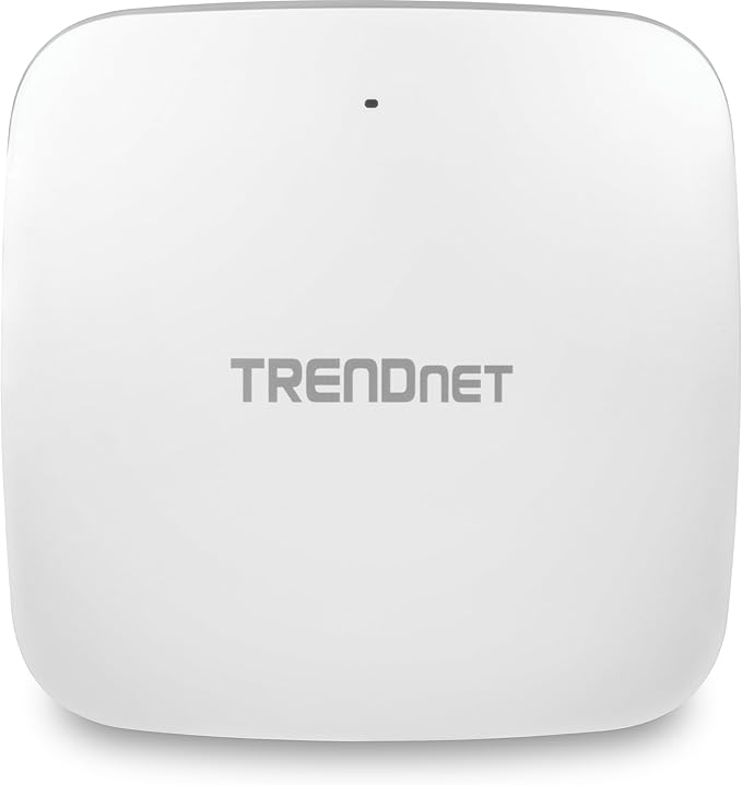 TRENDnet AX3000 Dual Band WiFi 6 PoE+ Access Point, TEW-923DAP, 1 x 2.5GBASE-T PoE+ LAN Port, OFDMA and MU-MIMO Technology, 2402Mbps (5Ghz), 573Mbps (2.4Ghz), WPA3 Ecryption, White