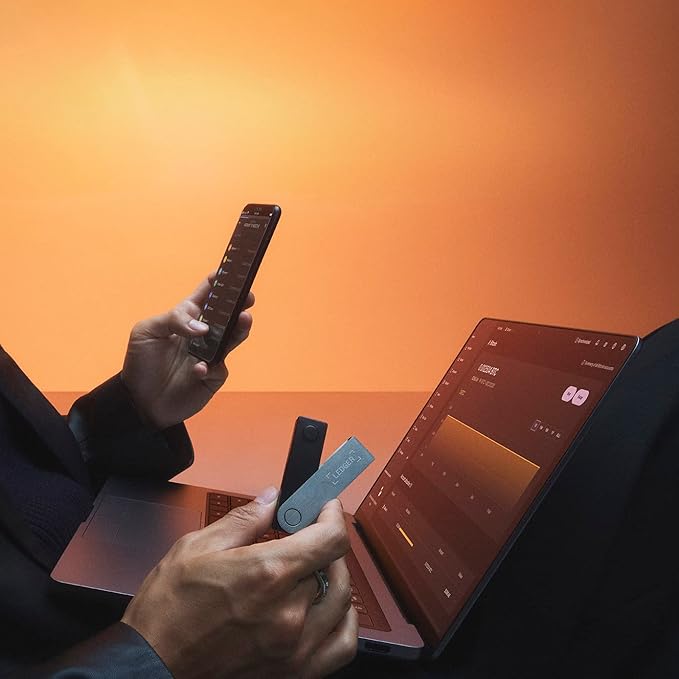 Ledger Nano X (Onyx Black) Crypto Hardware Wallet - Bluetooth - The Best Way to securely Buy, Manage and Grow All Your Digital Assets