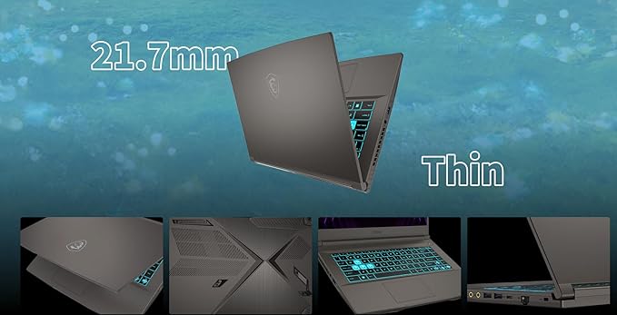 msi Thin 15.6 inch FHD 144Hz Gaming Laptop-Intel Core i5-13420H-NVIDIA GeForce RTX 3050 -Window 11 Home-W/Mouse pad (16GB RAM | 1TB PCIe SSD)