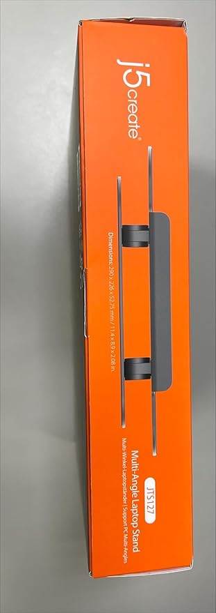 j5create Multi-Angle Aluminum Laptop Stand, Ergonomic Notebook Riser, Suitable for MacBook, Dell, HP, Lenovo, Fits Most laptops up to 16" (JTS127)