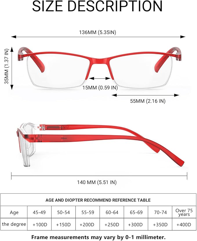 TERAISE Fashion Anti-blue light Reading Glasses Men Women Computer Reader
