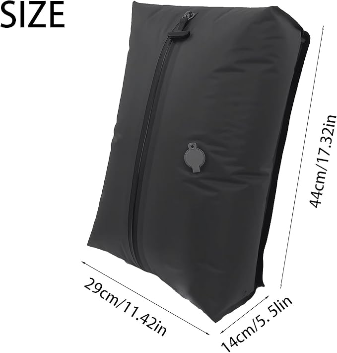 Vacuum Compression Travel Bag, Waterproof Zipper, Space Saver Packing Cube with One-Way Valve & Handle, Durable TPU Polyester Material, for Luggage & Backpack (1 bag 1 pump)