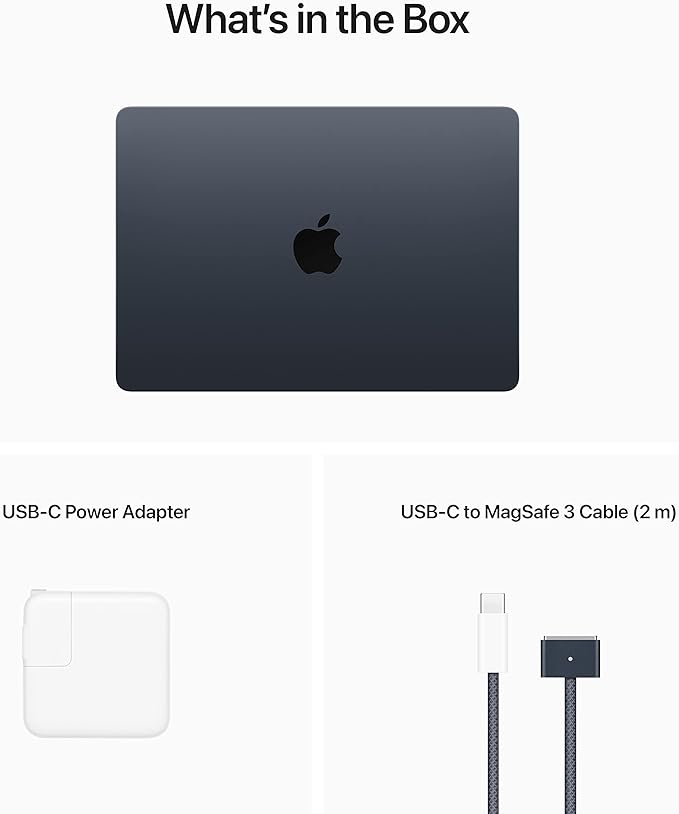 Apple 2022 MacBook Air with Apple M2 Chip with 8-Core CPU (13-inch, 16GB RAM, 1TB Storage) (QWERTY English) Midnight (Renewed)