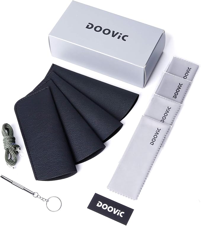 DOOViC 4 Pack Computer Reading Glasses Blue Light Blocking Anti Eyestrain Flexible Lightweight Readers for Women Men 1.5 Strength