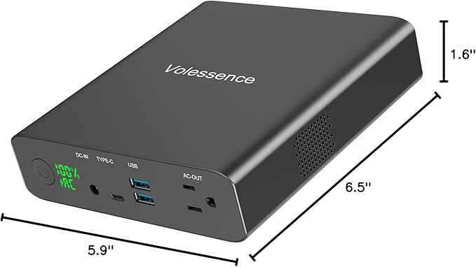 27000mAh AC 130W Outlet Portable Laptop Charger (TSA-Approved), Travel Laptop Power Bank & External Battery Pack for MacBook, CPAP,Projector, Drone Headphone and More