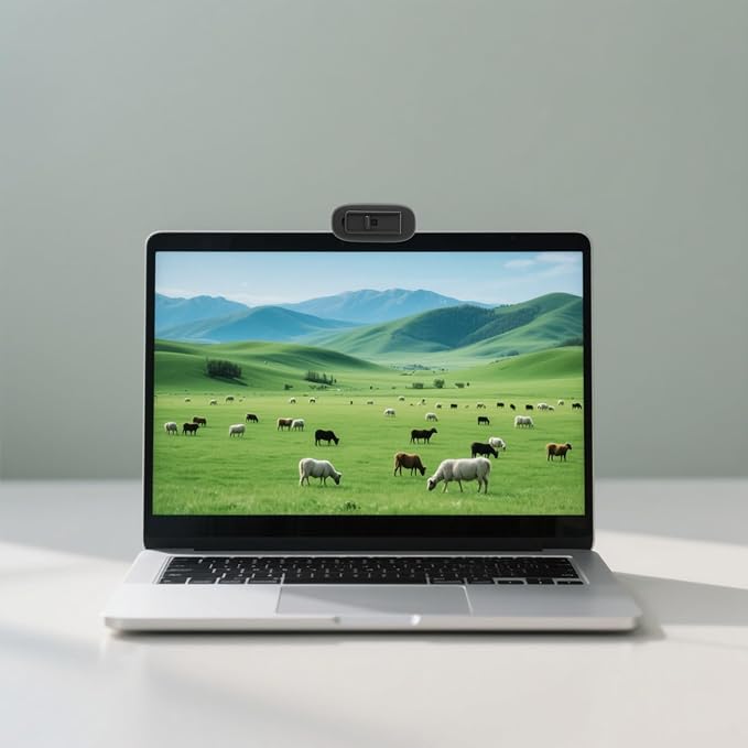 Webcam Cover for Logitech C270/C310 HD Webcam, Slide Shutter Privacy Cover with Precise Mic & LED Indicator Cutouts, Anti-Spy Shield for PC/Laptop (Black)