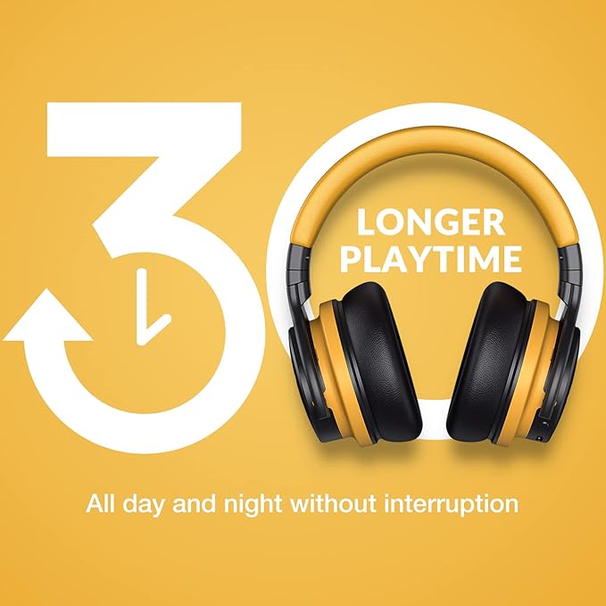 Million Sold Classic E7 Active Noise Cancelling Headphones with Upgraded HD Sound, Wireless Bluetooth Headphones Over The Ear Unequaled Comfort, Vivid Deep Bass, for Home Office Travel Birthday Gift