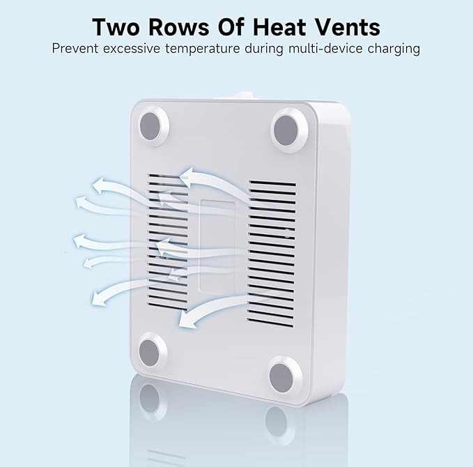 USB Charging Station - Charging Dock - 4-Port - Fast Charging Station for Multiple Devices - Docking Station - Smart Charging Station Dock - Multi Charging Station for Cell Phones and Tablets