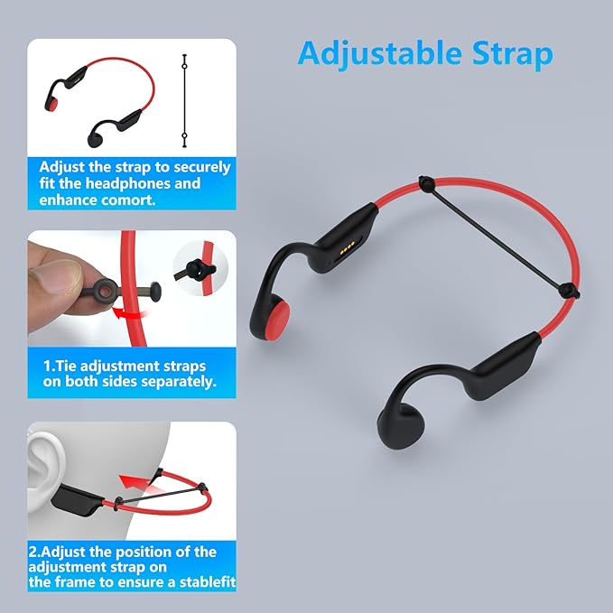 Bone Conduction Swimming Headphones,Wireless IPX8 Waterproof Open-Ear Headphone/Earphones, 32G Underwater Headset/Earbuds, Sports, Swimming, Diving