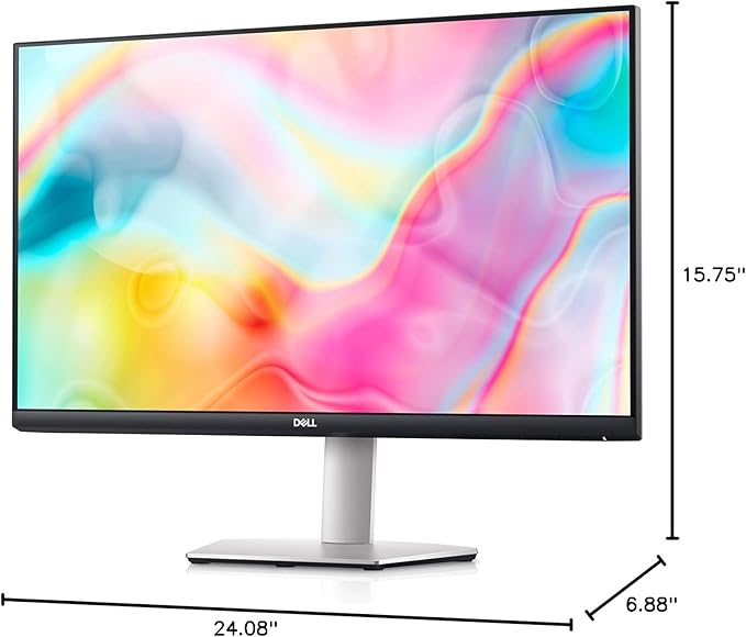 Dell S2722DC Monitor - 27-inch WQHD (2560x1440) 75Hz 4Ms Display, AMD FreeSync, Built in Speaker, USB Type-C Connectivity, Height/Pivot/Swivel/Tilt Adjust - Platinum Silver