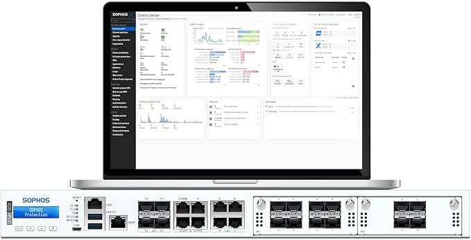 Sophos XGS 88 (Gen2) Network Security Appliance with 3 Years Xstream Protection (XX88ZZ36ZZPCUS) | 4 x 2.5 GE Ports | Advanced Threat Protection, SD-WAN, Secure VPN, Centralized Management