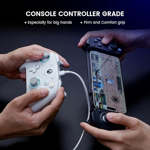 GameSir G8 Plus Bluetooth Mobile Game Controller for Switch & iOS & Android & Tablets, Wireless Gamepad with Hall Effect Joysticks/Hall Trigger, Play Minecraft, Genshin Impact, Call of Duty Mobile