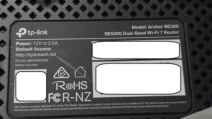 TP-Link Dual-Band BE5000 WiFi 7 Router Archer BE260 | 5-Stream 5Gbps | 1ร2.5G WAN+1ร2.5GLAN+3ร1G Ports, USB 3.0 | 5 External Antennas | VPN Clients & Server | Easy-Mesh, HomeShield, MLO, Private IOT