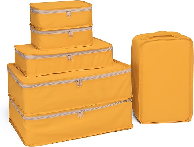 JJ POWER Travel Packing Cubes, Luggage Organizers with Shoe Bag