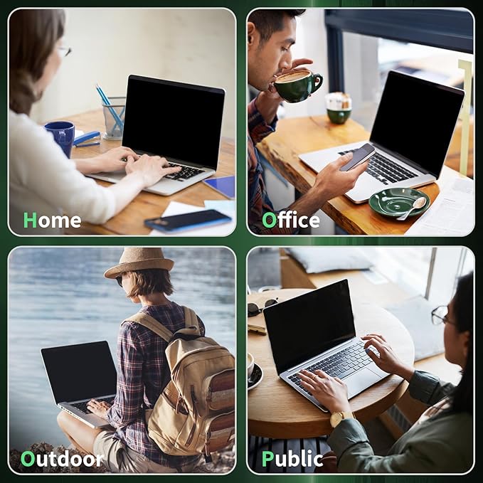 Laptop Privacy Screen 13.3 Inch, Laptop Screen Privacy Shield 16:9 Aspect Ratio Anti-Glare Blue Light Computer Monitor Protector,Removable 13in Filter for Lenovo HP Acer Asus Thinkpad Envy Xps