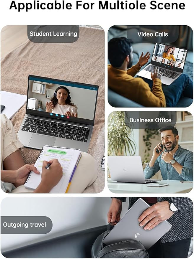 17.3-inch Laptop, 2025 Laptop Computer, 16GB RAM 512GB NVMe SSD, Intel N97 Processor(Up to 3.6GHz), Windows 11 Pro, 1080 FHD Display for Business & Students, Webcam, 6000Mah Battery, Wi-Fi