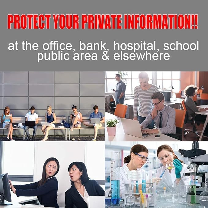 27 Inch - 16:9 Aspect Ratio - Computer Privacy Screen Filter for Widescreen Monitor - Anti-Glare - Anti-Scratch Protector Film - Protects Your Eyes from Harmful Glare and Blue Light