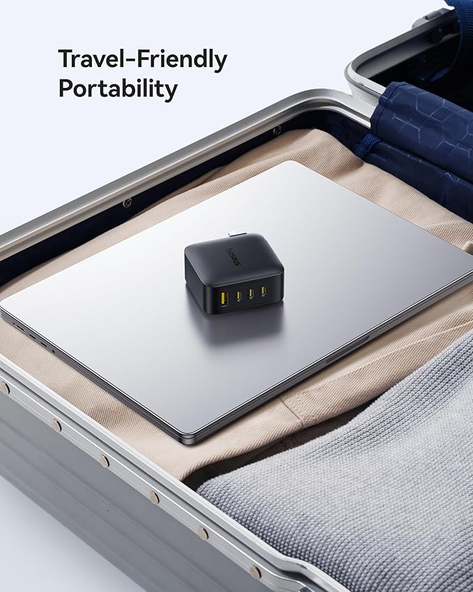 Baseus PD3.1 140W USB C Charger, PPS Fast Charger Type C, Fast Charging Block for MacBook Air/Pro, Pixelbook, iPad, iPhone 17/16 Series, Galaxy S25 Ultra and More