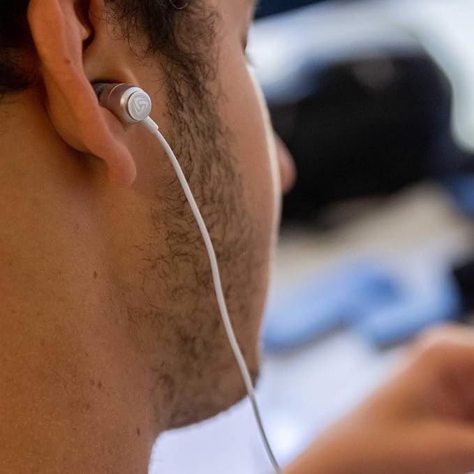 LUDOS Clamor USB C Headphones for iPhone 17 16 15 Pro Max Plus Air iPad Pro, 5 Years Warranty, USB-C Earbuds for Samsung Galaxy S24 S23 Ultra S22 S21 FE S20 A55 A54 A53, USB Type C Earphones - White