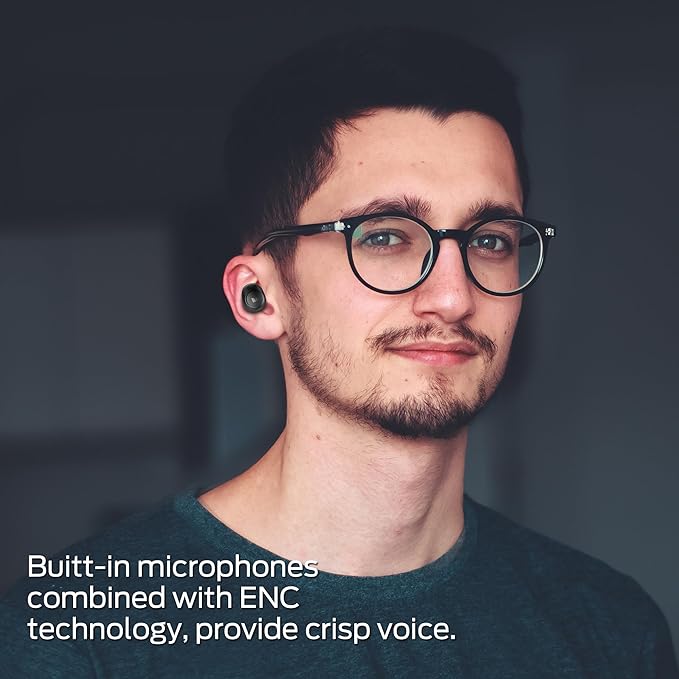 Monster Wireless Earbuds, Touch Control Bluetooth Earphones with Charging Case, Lightweight in-Ear Headphones, Built-in Microphone, IPX6 Waterproof, Fast Charging Sports Bluetooth Headset