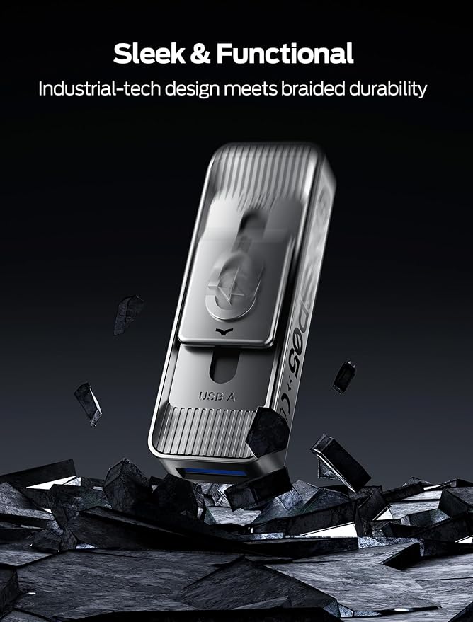 MOVE SPEED 2TB Solid State Drives with Dual Ports & Push-Pull Design 560MB/s Read Speed, Type C + USB 3.2 Drive Portable ssd for iPhone 15/16/Android/Mac