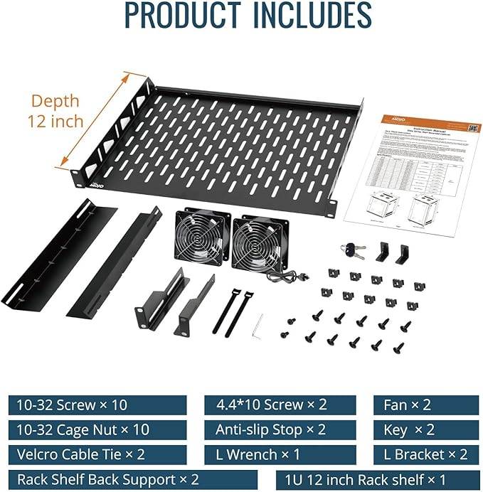 Tecmojo 9U Wall Mount Rack Cabinet, Heavy-Duty 176 Lbs High Load Capacity, 19” Enclosed Server Network Rack with Mesh Door, 23.6” Deep – Elite Collection