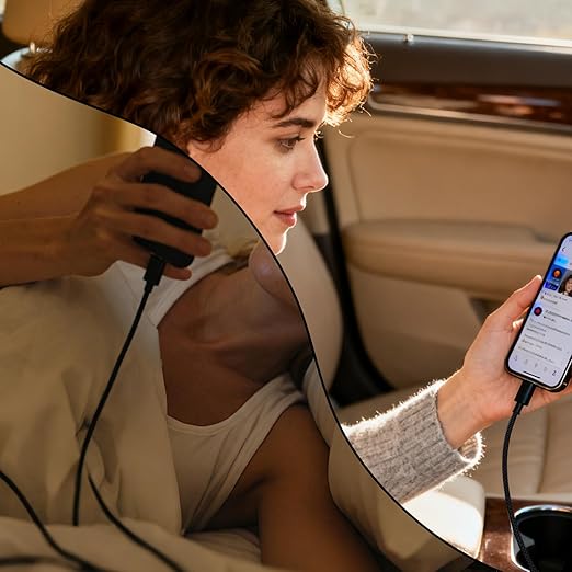 Metal Braided USB C to USB Type C Cable, 9.84FT/3M 60W PD Cat & Dog Chew Proof Charger Cord Fast Charger Cable Compatible with iPhone15/16/17 Huawei Samsung Xiaomi