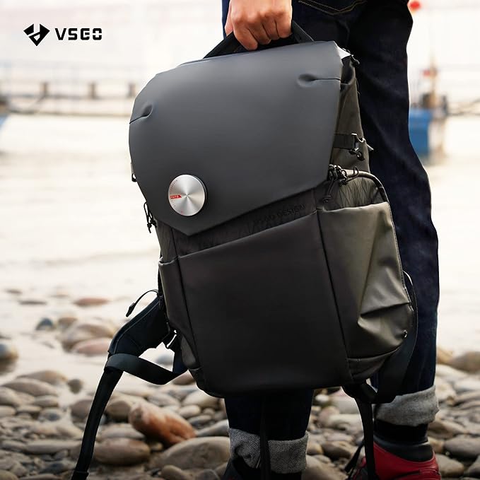 VSGO Black Snipe Camera Backpack 16L – Lightweight 1.1kg Professional DSLR/SLR Photography Bag for Sony, Canon, Nikon Cameras, DJI Stabilizers, Travel & Outdoor Use