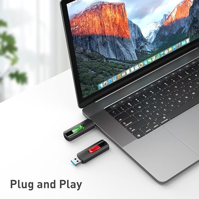 Aiibe 128GB Flash Drive 5 Pack 128GB USB Flash Drives Thumb Drive 128 GB USB Drive USB 2.0 Memory Sticks Jump Drives 128G (5 Pack, Red Green Cyan Yellow Purple)