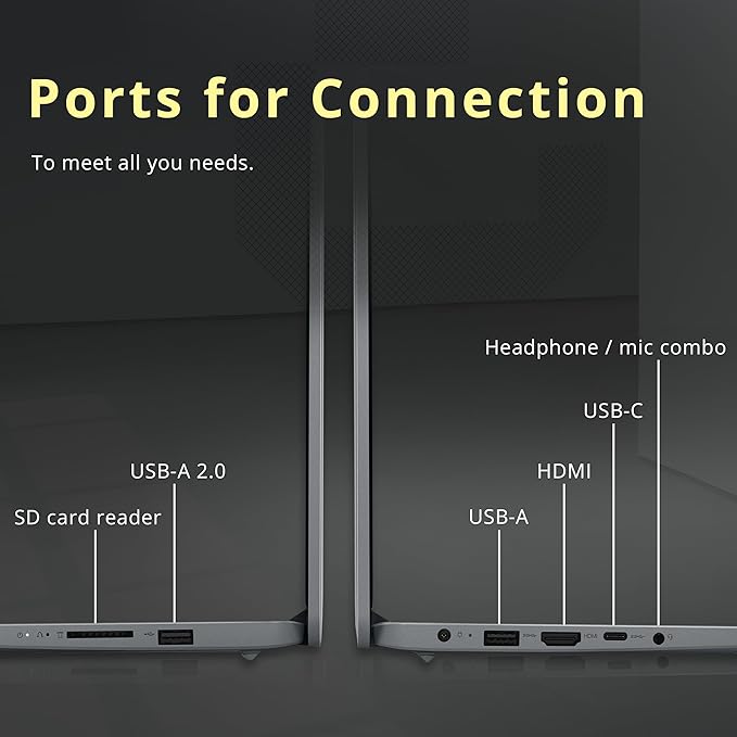 Lenovo IdeaPad 1 15.6" HD Laptop, Intel Pentium Silver N6000, 20GB RAM, 1.16TB Storage (1TB SSD+160GB Docking Station Set), Intel UHD Graphics, Num Pad, Webcam, 1 Year Office 365, Win 11 S, Gray