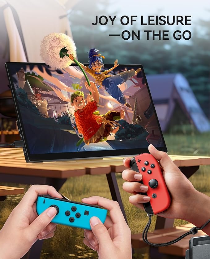 Portable Monitor Touchscreen 17.3 Inch 4K 60Hz 3840x2160 UHD Metal Frame,Travel Monitor with Kickstand& Dual Speaker,USB C, HDMI Plug&Play for Laptop,PC, MAC,Phone,Xbox,PS4/5,Switch,Pi