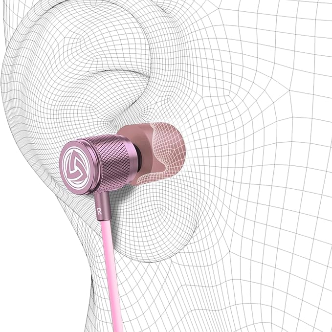 LUDOS Ultra USB C Headphones for iPhone 17 16 15 Pro Max Plus Air iPad Pro, 5 Years Warranty, Magnetic USB-C Earbuds for Samsung Galaxy S24 S23 Ultra S22 S21 FE S20 A55, USB Type C Earphones - Pink