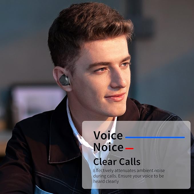 Small Wireless Earbuds,MiNi Headphones 36H Playtime IPX5 Waterproof Stereo Earphone Cordless Sport Headsets, Bluetooth Earbuds with Mic